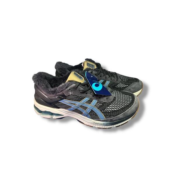ASICS Gel-Kayano 28 Lite-Show Men’s 11.5 US Black Blue Gray Fur Lining Running - Picture 1 of 11